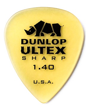 Dunlop 433R Ultex Sharp 1.40mm 던롭 포서티쓰리알 울텍스 샤프 기타피크 (국내정식수입품)