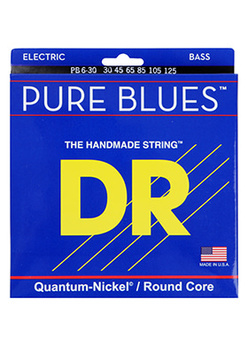 DR PB6-30 Pure Blues 6 String Medium 디알 퓨어 블루스 퀀텀 니켈 라운드 코어 6현 베이스 스트링 미디엄 (030-125 국내정식수입품)