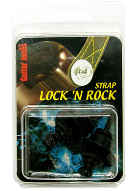 Guitar Jones Strap Lock &#039;N Roll Black 기타존스 스트랩 락앤롤 블랙 (국내정식수입품)