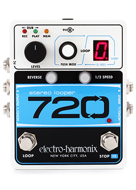 [일시품절] Electro-Harmonix 720 Stereo Looper 일렉트로하모닉스 세븐투엔티 스테레오 루퍼 레코딩 루퍼 (국내정식수입품)