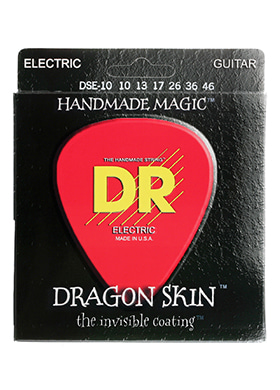 DR DSE-10 Dragon Skin 디알 드레곤 스킨 더 인비저블 코팅 일렉기타줄 (010-046 국내정식수입품)