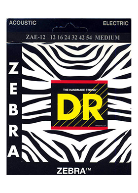 DR ZAE-12 Zebra 디알 지브라 파스퍼 브론즈 어쿠스틱 기타줄 (012-054 국내정식수입품)