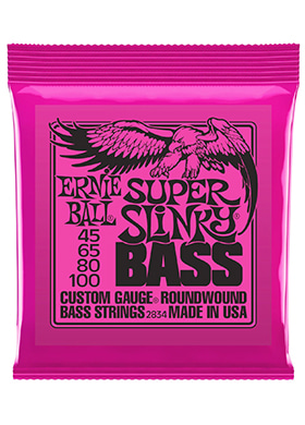 [일시품절] Ernie Ball 2834 Super Slinky Bass Nickel Wound 어니볼 슈퍼 슬링키 니켈 와운드 4현 베이스줄 (045-100 국내정식수입품)
