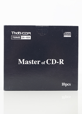 Taiyo Yuden CDR-80KY10SV Master of CD-R 다이요유덴 마스터 오브 시디알 (1팩/10개,슬림케이스,700MB 국내정식수입품)