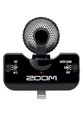 Zoom iQ5 BK 줌 아이큐파이브 iOS 용 스테레오 마이크 블랙 (국내정식수입품)