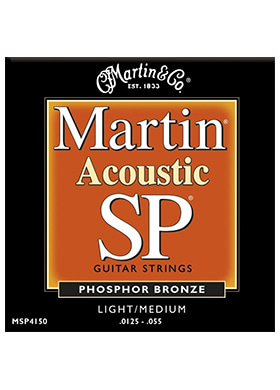 Martin MSP4150 Phosphor Bronze SP Acoustic Guitar Strings Light Medium 마틴 파스퍼 브론즈 어쿠스틱 기타줄 라이트 미디엄 (0125-055 국내정식수입품)