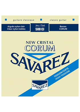 [일시품절] Savarez 500CJ New Cristal Corum High Tension 사바레즈 뉴 크리스탈 코럼 하이 텐션 클래식 기타줄 (국내정식수입품)