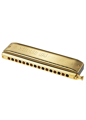 Hohner Super 64 Gold Harmonica 호너 슈퍼 식스티포 크로메틱 하모니카 골드 (16홀,64리드,C키 국내정식수입품)