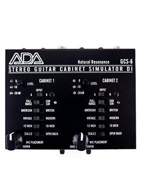 ADA Amplification GCS-6 Stereo Guitar Cabiner Simulator &amp; DI Box 에이디에이앰플리피케이션 지씨에스식스 스테레오 기타 캐비넷 시뮬레이터 DI 박스 (국내정식수입품)