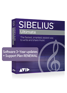 Avid Sibelius Ultimate 3-Year Updates Support Plan Renewal 아비드 시벨리우스 얼티메이트 3년 업데이트 서포트 플랜 리뉴얼 (다운로드 버전)