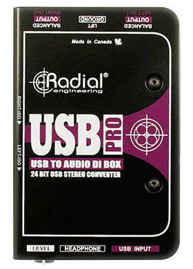 Radial USB Pro 레디얼 유에스비 프로 스테레오 USB 랩탑 다이렉트 박스 (국내정식수입품)
