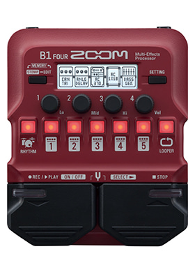 [일시품절] Zoom B1 Four 줌 비원 포 베이스 플로어 멀티 이펙터 (국내정식수입품)