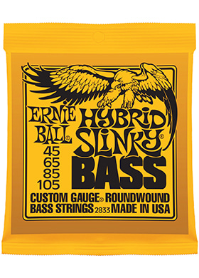 Ernie Ball 2833 Nickel Wound Bass Hybrid Slinky 어니볼 니켈 와운드 4현 베이스줄 하이브리드 슬링키 (045-105 국내정식수입품)