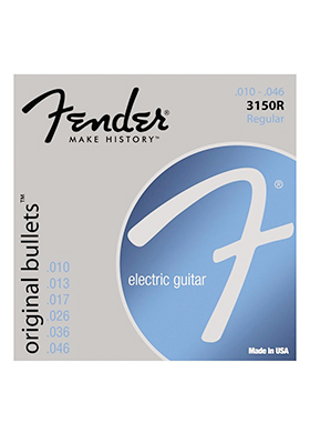 [일시품절] Fender 3150R Original Bullets 3150&#039;s Pure Nickel Bullet Ends Regular 펜더 오리지널 블렛츠 퓨어 니켈 일렉기타줄 (010-046 국내정식수입품)