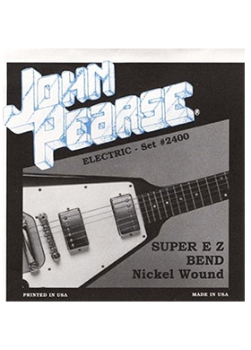 John Pearse 2400 Super EZ Bend Nickel Wound Electric Set 존피어스 슈퍼 이지 벤드 니켈 일렉기타줄 (009-042 국내정식수입품)