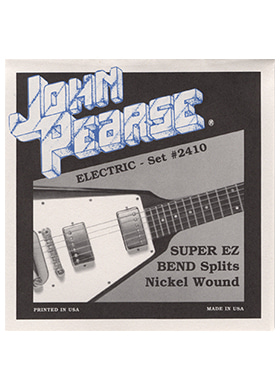 John Pearse 2410 Super EZ Bend Splits Nickel Wound Electric Set 존피어스 슈퍼 이지 벤드 스플리츠 니켈 일렉기타줄 (009-046 국내정식수입품)