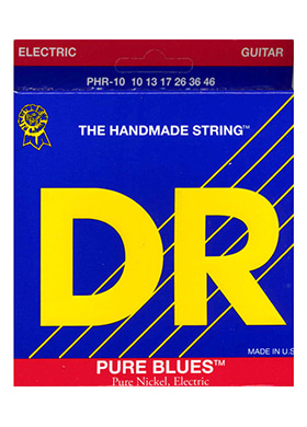 DR PHR-10 Pure Blues Pure Nickel Round Core Medium 디알 퓨어 블루스 퓨어 니켈 일렉기타줄 (010-046 국내정식수입품)