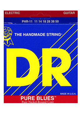 DR PHR-11 Pure Blues Pure Nickel Round Core Heavy 디알 퓨어 블루스 퓨어 니켈 일렉기타줄 (011-050 국내정식수입품)