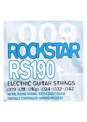 Gallistrings RS190 Rockstar Electric Extra Light 갈리스트링스 락스타 일렉기타줄 엑스트라 라이트 (009-042 국내정식수입품 당일발송)