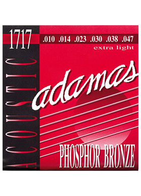 Adamas 1717 Phosphor Bronze Extra Light 아다마스 파스퍼 브론즈 어쿠스틱 기타줄 (010-047 국내정식수입품)