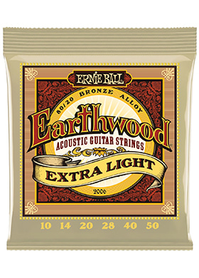 Ernie Ball 2006 Earthwood 80/20 Bronze Alloy Extra Light 어니볼 어스우드 브론즈 알로이 어쿠스틱 기타줄 엑스트라 라이트 (010-050 국내정식수입품)