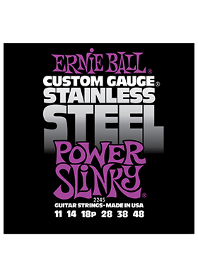 [일시품절] Ernie Ball 2245 Stainless Steel Power Slinky 어니볼 스테인리스 일렉기타줄 파워 슬링키 (011-048 국내정식수입품)
