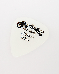 Martin 351 Nylon Thin 0.50mm 마틴 나일론 기타피크 화이트