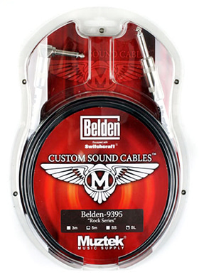 Muztek CSR-500 SL Belden 9395 Rock Series Guitar/Bass Cable 뮤즈텍 벨덴 락 시리즈 기타/베이스 케이블 (ㄱ자,일자,5m 국내정품 당일발송)