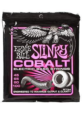 Ernie Ball 2734 Cobalt Bass Super Slinky 어니볼 코발트 4현 베이스줄 슈퍼 슬링키 (045-100 국내정식수입품)