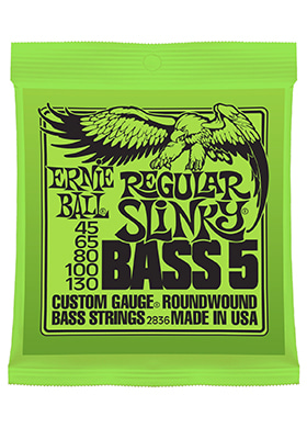 Ernie Ball 2836 Nickel Wound Bass 5 Regular Slinky 어니볼 니켈 와운드 5현 베이스줄 레귤러 슬링키 (045-130 국내정식수입품)