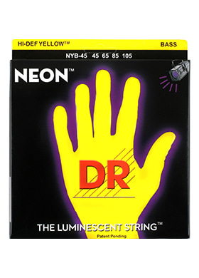 DR NYB-45 Neon Hi-Def Yellow Bass Medium 디알 네온 옐로우 미디엄 4현 베이스줄 (045-105 국내정식수입품)