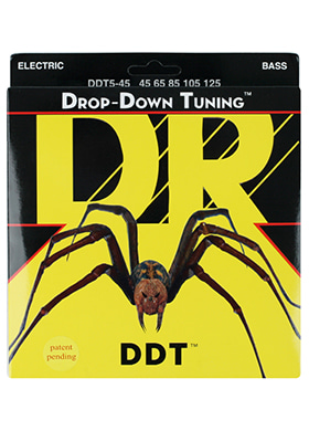 DR DDT5-45 Drop-Down Tuning 5-String Bass Medium 디알 드롭다운 튜닝 5현 베이스줄 미디엄 (045-125 국내정식수입품)