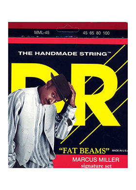 DR MML-45 Fat-Beams Marcus Miller Signature Stainless Steel Bass Medium-Lite 디알 팻빔 마커스 밀러 시그니처 미디엄 라이트 4현 베이스줄 (045-100 국내정식수입품)