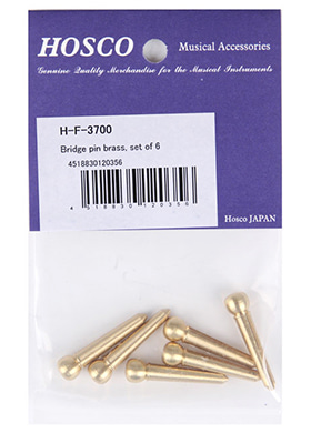 Hosco H-F-3700 Bridge Pin Solid Brass Set 호스코 브릿지 핀 솔리드 브라스 세트 (국내정식수입품 당일발송)