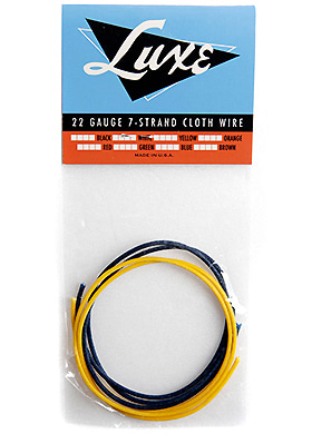 Luxe 22 Gauge 7 Strand Cloth Wire 럭스 투엔티투 게이지 7 스트랜드 클로스 빈티지 와이어 (옐로우 50cm/블랙 50cm 국내정식수입품)