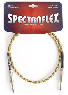 Spectraflex SC3-Y Speaker Cable Yellow 스펙트라플렉스 스피커 케이블 옐로우 (일자1→일자,1m 국내정식수입품)