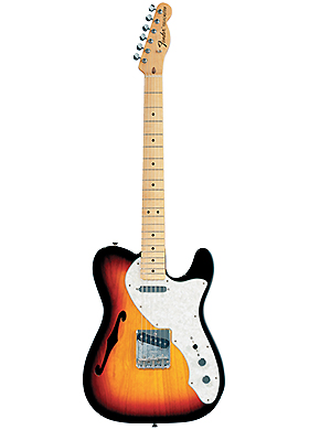 Fender Mexico Classic Series &#039;69 Telecaster Thinline Maple Fretboard 3-Color Sunburst 펜더 멕시코 클래식시리즈 텔레캐스터 씬라인 메이플지판 쓰리컬러 선버스트 (국내정식수입품)
