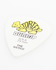 Dunlop 424R Tortex Wedge 0.73mm Yellow 던롭 톨텍스 웨지 기타피크 노랑 (국내정식수입품)