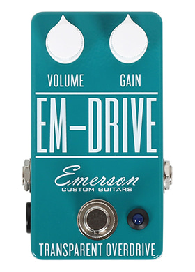 Emerson Custom Guitars EM-Drive Transparent Overdrive 에머슨커스텀기타스 이엠 드라이브 트랜스페어런트 오버드라이브 클래식 튀르쿠아즈 (국내정식수입품)