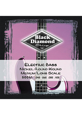 [일시품절] Black Diamond 500M Nickel Round Wound Long Scale Medium 블랙다이아몬드 니켈 4현 베이스줄 롱스케일 미디엄 (045-105 국내정식수입품)