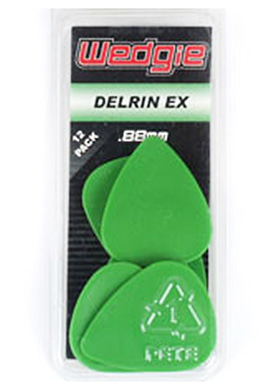 [일시품절] Wedgie Delrin EX 0.88mm 12 Pack 웨지 델린 이엑스 기타피크 12개 세트 (국내정식수입품)