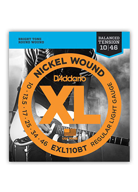 [일시품절] D&#039;Addario EXL110BT XL Nickel Wound Balanced Tension Regular Light 다다리오 니켈 밸런스드 텐션 일렉기타줄 (010-046 국내정식수입품)