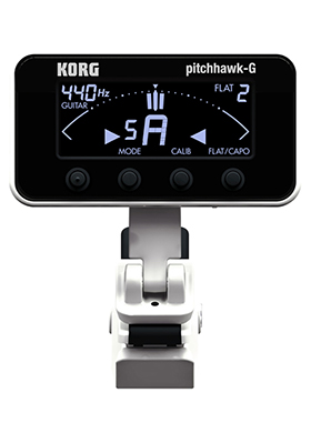 Korg AW-3G-WH PitchHawk-G White 코르그 피치호크 지 기타/베이스 클립 튜너 화이트 (국내정식수입품)