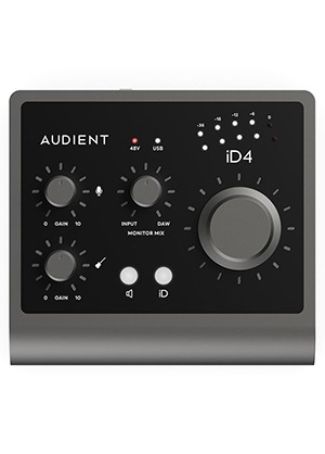 Audient iD4 MKII 오디언트 오디언트 아이디포 마이크 투 USB-C 오디오 인터페이스 (국내정식수입품)