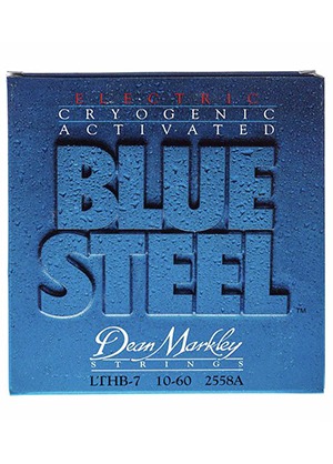 [일시품절] Dean Markley 2558A Blue Steel Heavy Bottom 딘마클리 블루스틸 7현 일렉기타줄 헤비 바텀 (010-060 국내정식수입품)