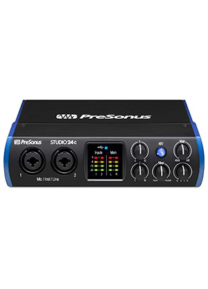 PreSonus Studio 24c 프리소너스 스튜디오 투엔티포씨 USB-C 오디오 인터페이스 (국내정식수입품)