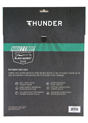 [일시품절] Bullet Cable BC-20T Thunder Cable Black 블릿케이블 썬더 케이블 블랙 (일자→일자, 20ft/6.08m 국내정식수입품)
