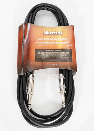 Muztek MC-300 Noiseless Cable 뮤즈텍 노이즈리스 기타/베이스 케이블 (일자,일자,3m 국내정품 당일발송)