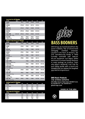 GHS M3045F Flea Signature Bass Boomers Long Scale Medium 지에이치에스 베이스 부머스 4현 베이스줄 롱스케일 미디엄 (045-105 국내정식수입품)