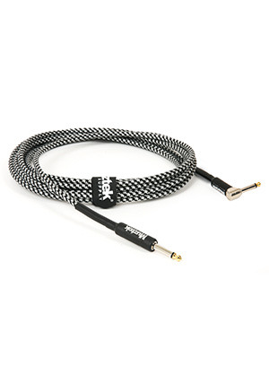 Muztek RS-300L BS Retro Sound Cable Black Silver 뮤즈텍 레트로 사운드 기타 베이스 케이블 블랙 실버 (ㄱ자→일자, 3m 국내정품)